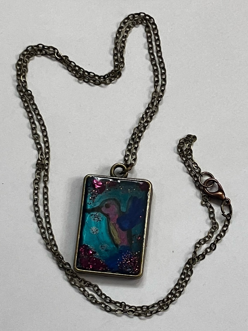 Hummingbird necklace- - Picture 3 of 5